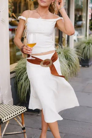 Flowy Drape Blank Page Skirt