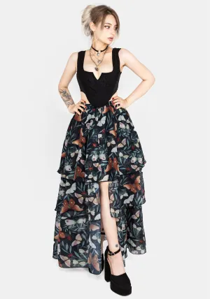 Luxury Trim Mariposa Split Tiered Organza Skirt