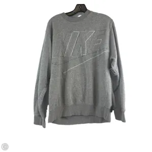 Athletic Sweatshirt Crewneck By Nike Apparel In Grey, Size: M QuickAccess Pockets Wind Glow