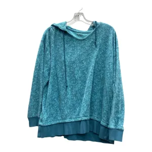 Athletic Sweatshirt Hoodie By Athleta In Blue, Size:M DoubleLayerReinforcement