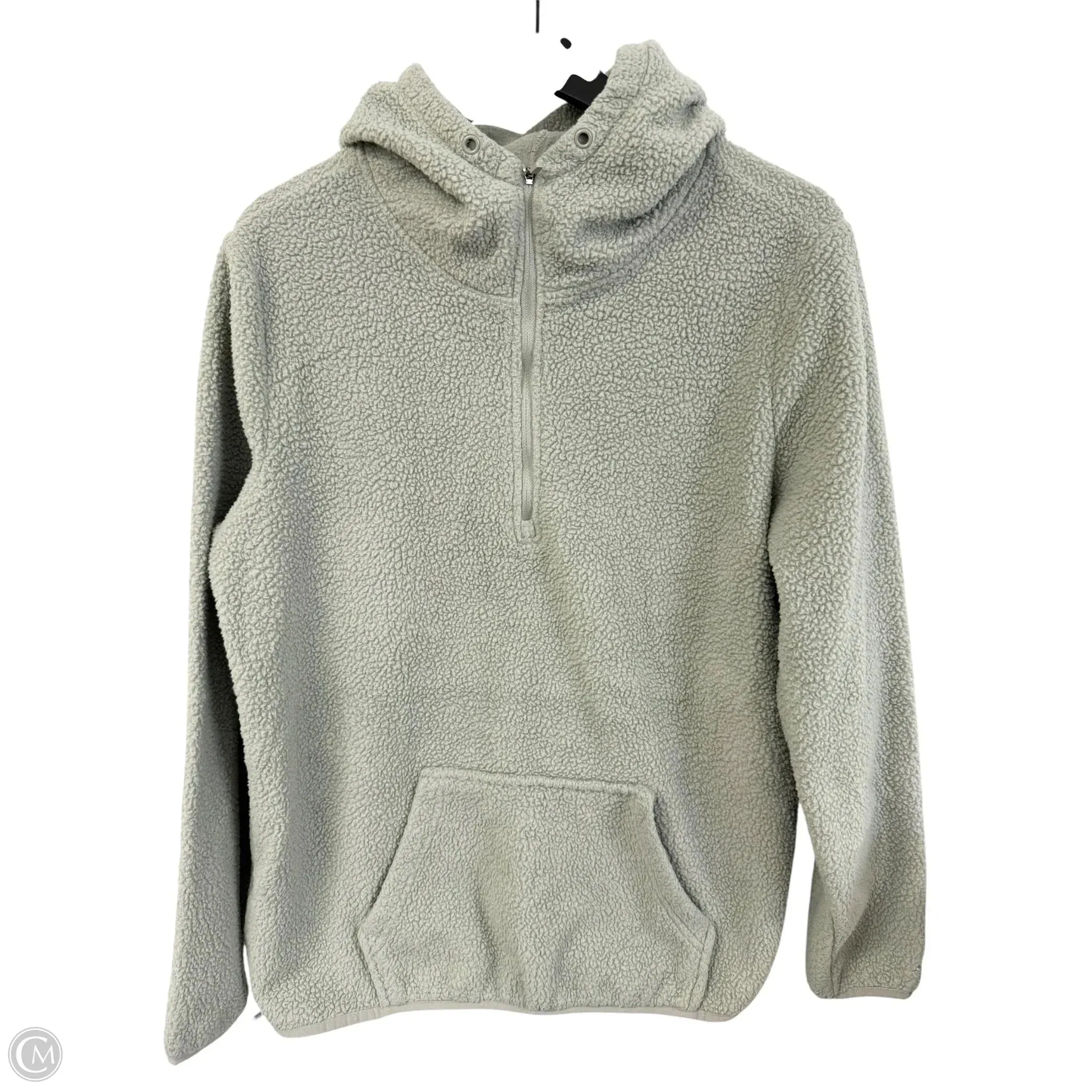 Trendy Look NonSlipTrims Sweatshirt Hoodie By Eddie Bauer In Green, Size: L