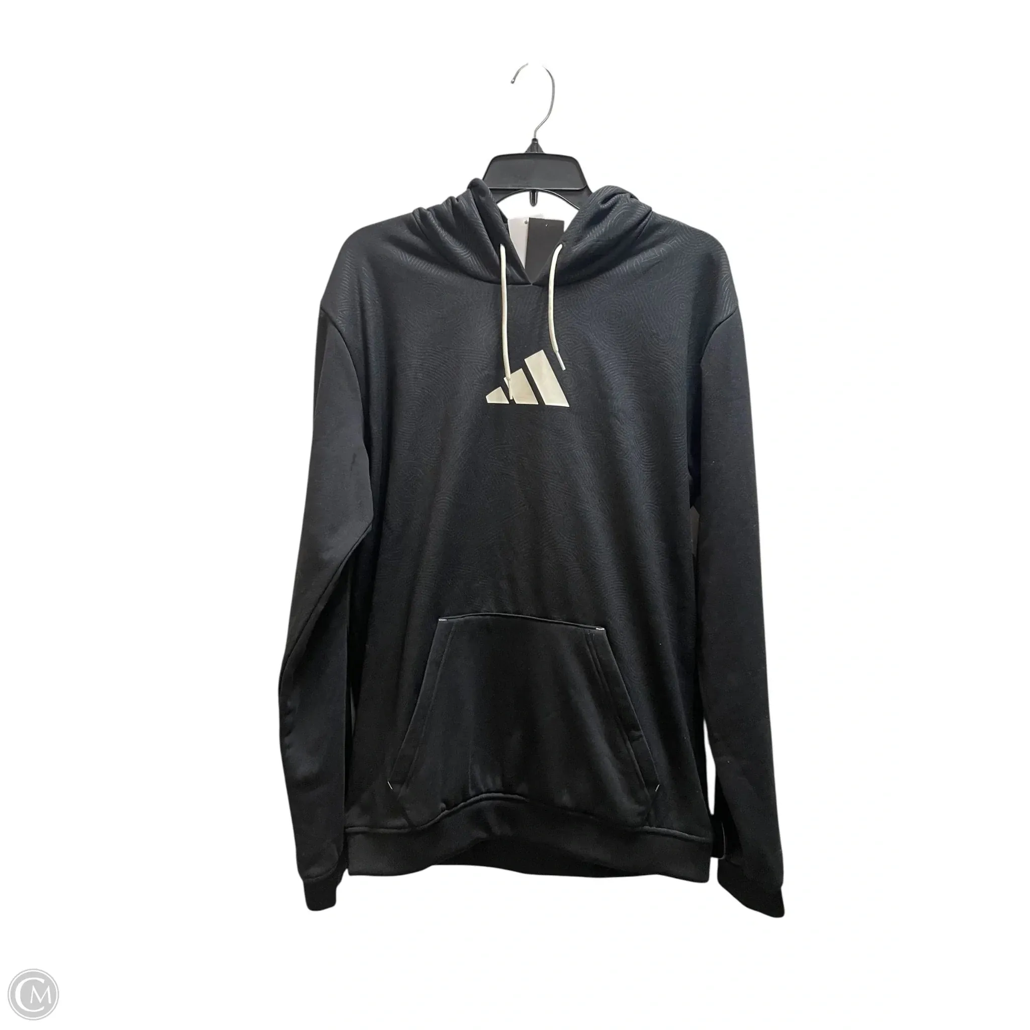 OdorResistant CompressionEnhanced Athletic Sweatshirt Hoodie By Adidas In Black, Size: M