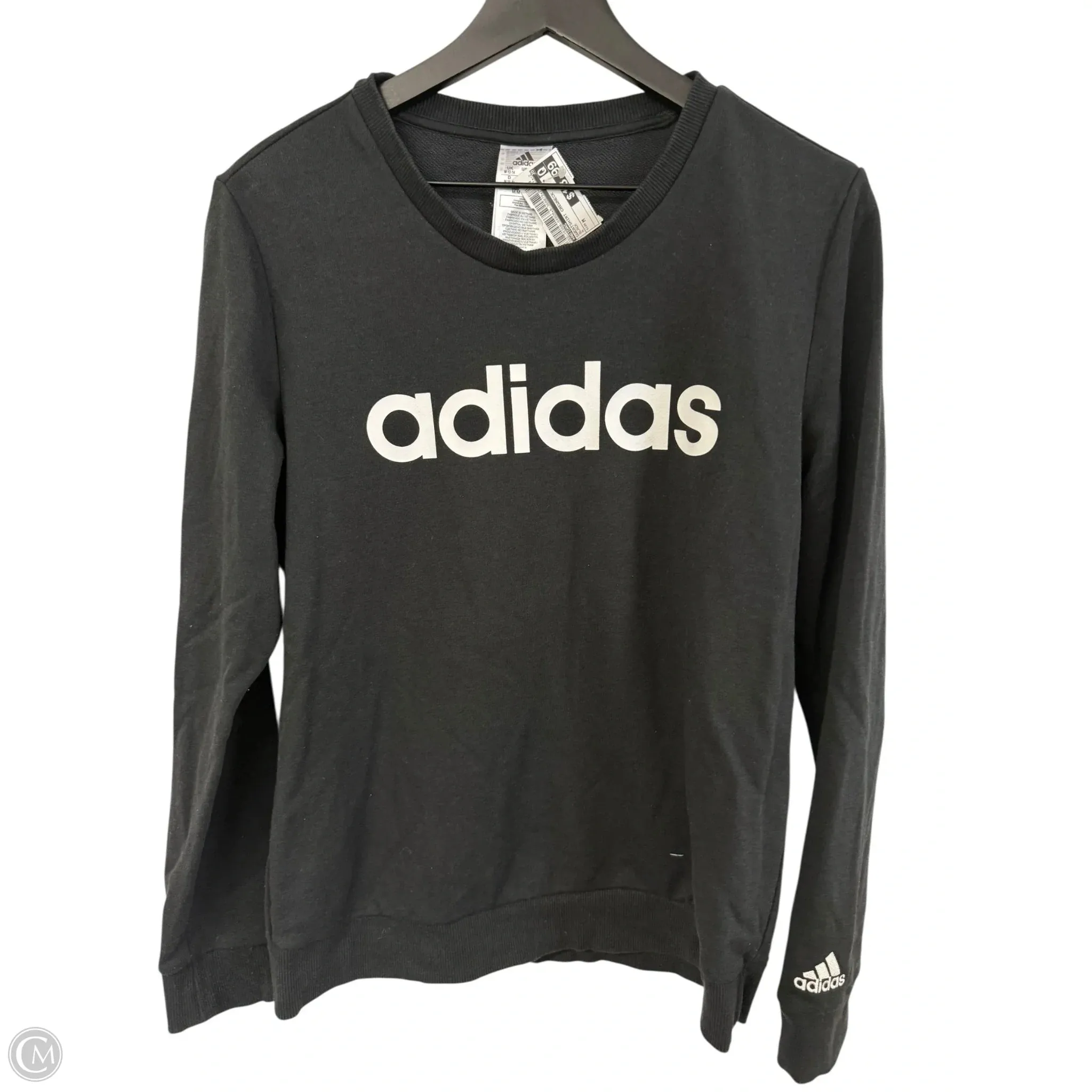 StretchableFabric Sweatshirt Crewneck By Adidas In Black, Size: M