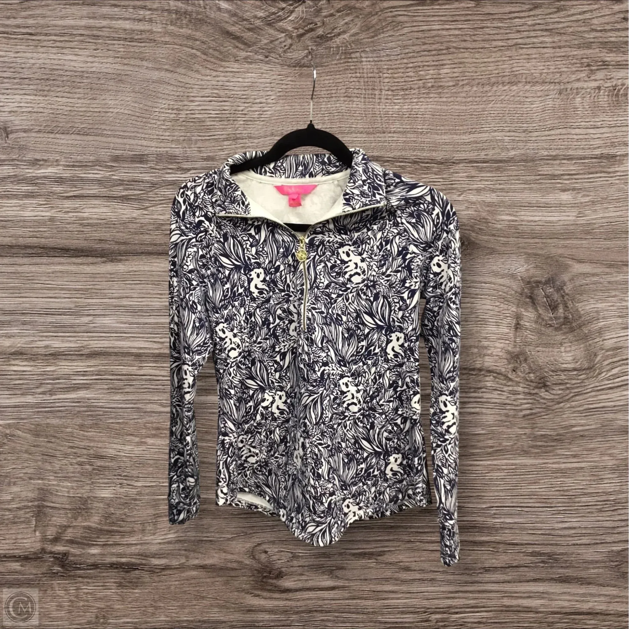 Move Fast Sweatshirt Designer By Lilly Pulitzer In Blue & White, Size: Xxs