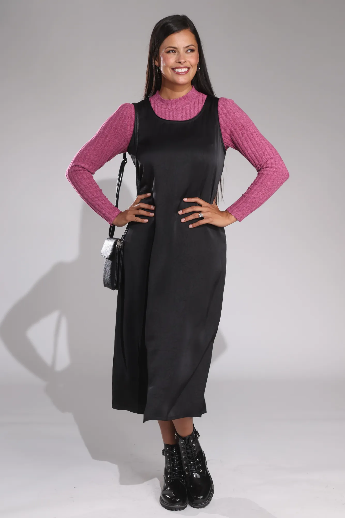 StretchComfort Dress | Black | 4503B1