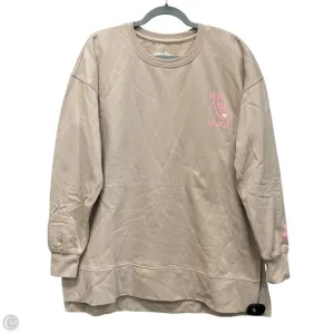 SmoothInnerLining Sweatshirt Crewneck By Clothes Mentor In Tan, Size: Xxl
