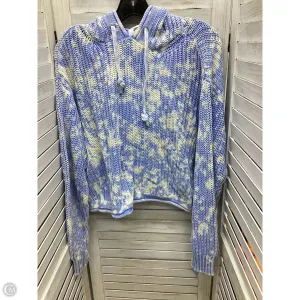 Student Cool Sweatshirt Hoodie By Pink In Blue & White, Size: L