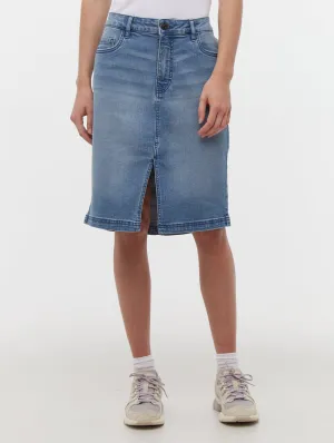Velvet Soul Vienra Midi Jean Skirt