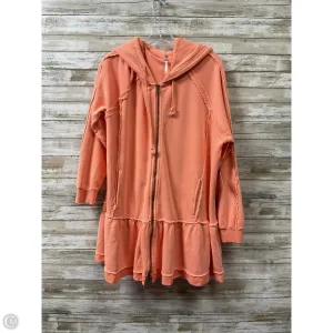 Sweatshirt Hoodie By Free People In Orange, Size: Xs Simple Top