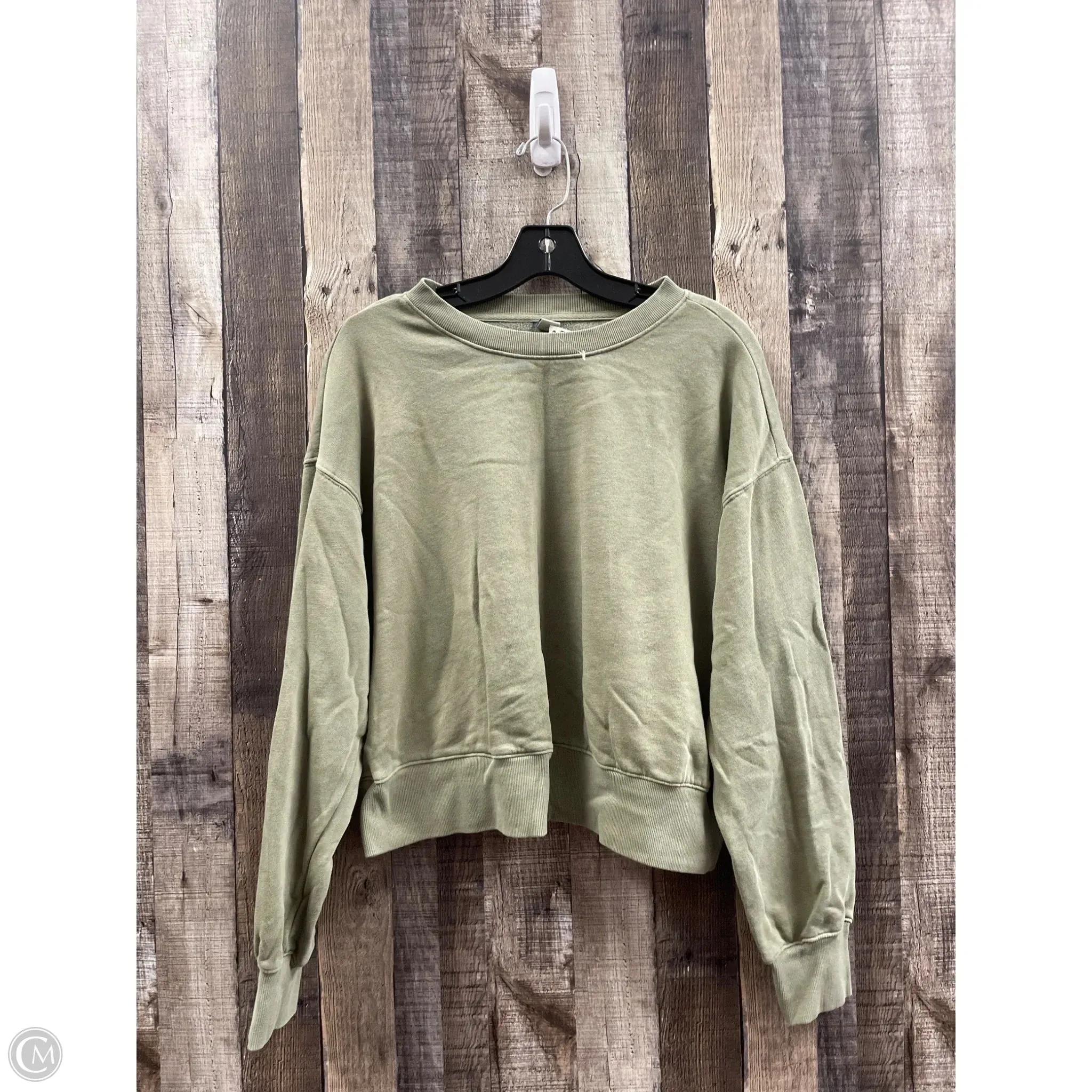 StainlessZippers Breezy Design Sweatshirt Crewneck By Old Navy In Green, Size: M