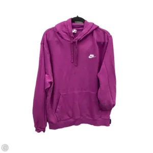 Sweatshirt Hoodie By Nike Apparel In Purple, Size: Xl Cozy Dress